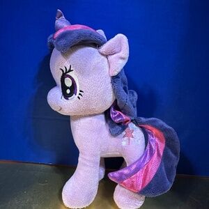 My Little Pony Twilight Sparkle Purple Unicorn Plush 2013 Embroidered 11”
